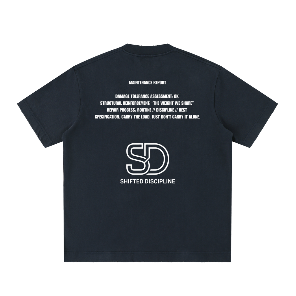 Heavyweight Vintage Washed Frayed T-Shirt