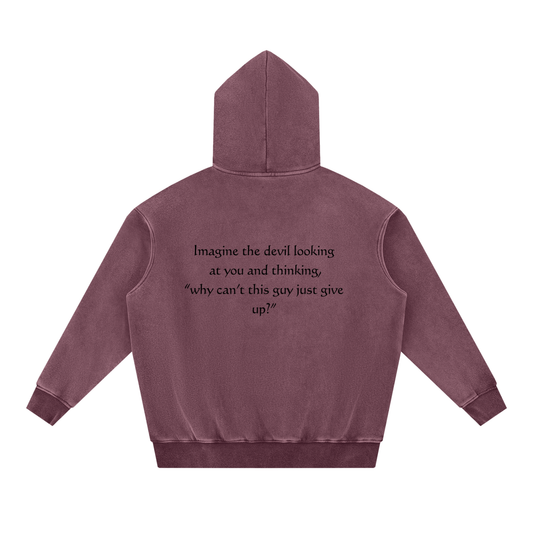 "Can't Give Up" Fleece Oversize Hoodie