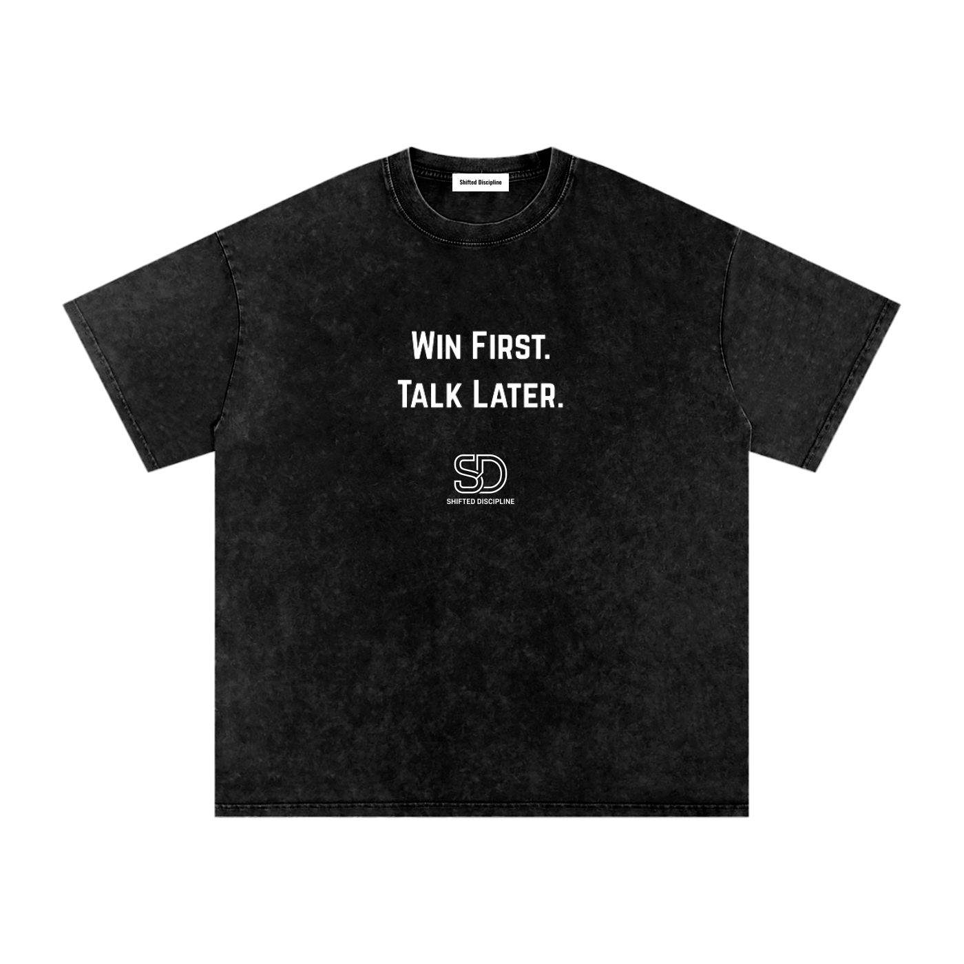 Snow Washed Oversized Cotton T-Shirt