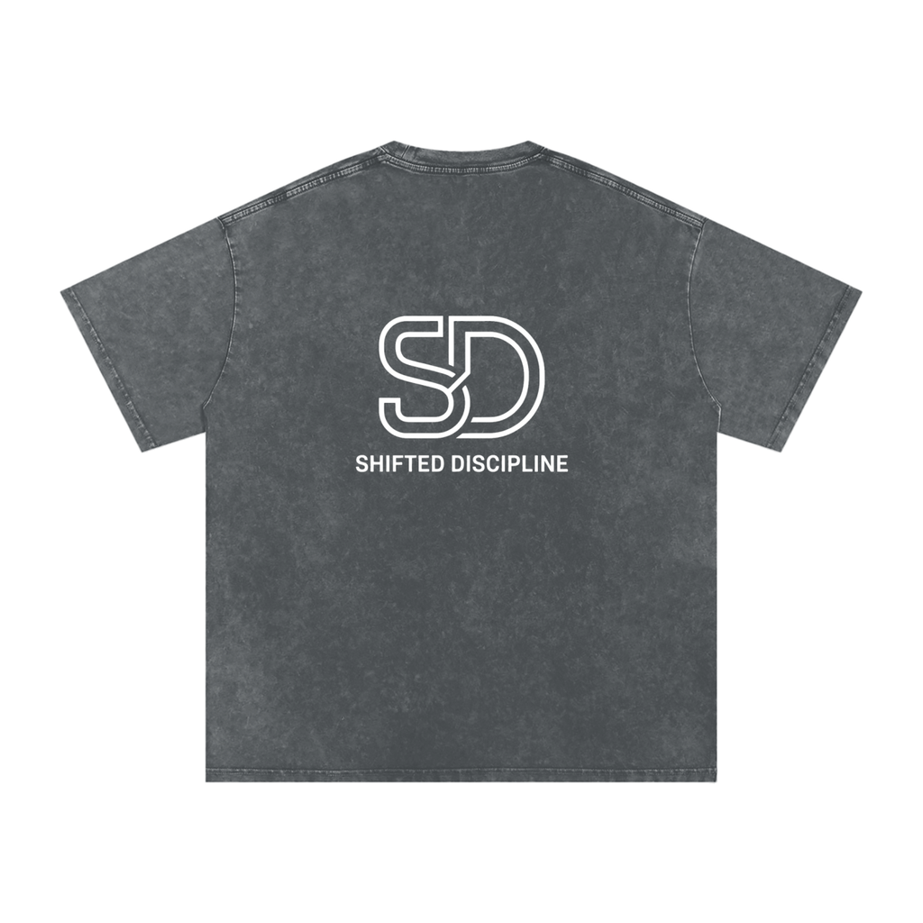 Snow Washed Oversized Cotton T-Shirt