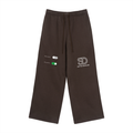 Fleece Drawstring Straight-Leg Sweatpants