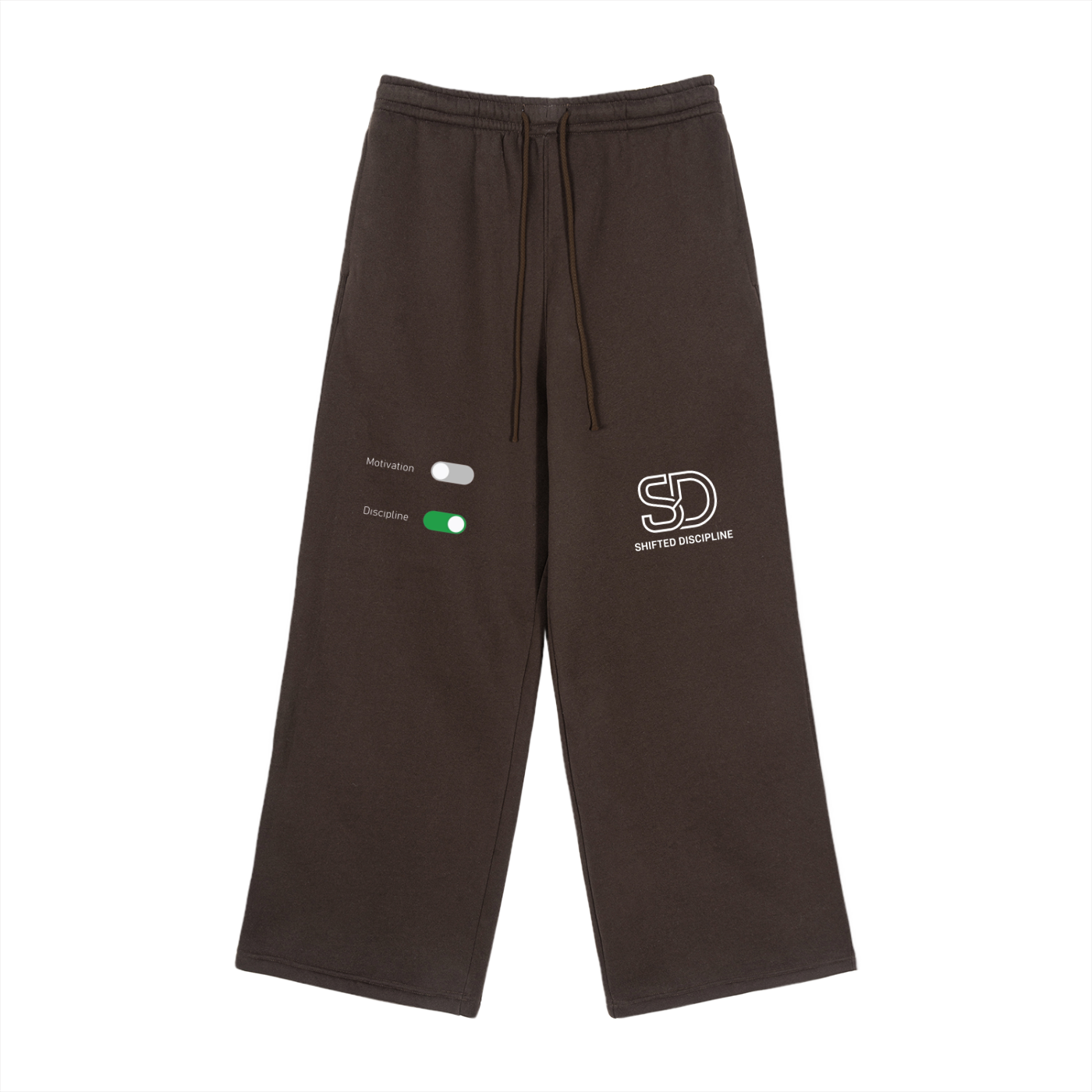 Fleece Drawstring Straight-Leg Sweatpants
