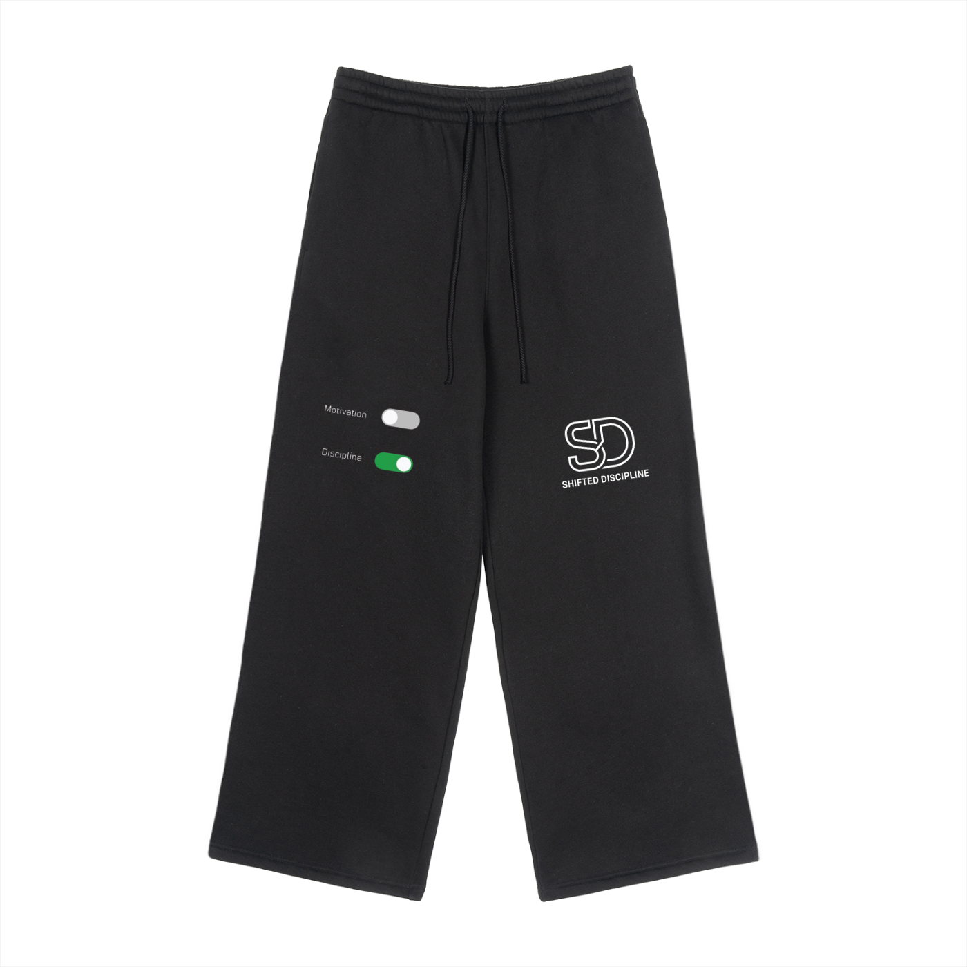 Fleece Drawstring Straight-Leg Sweatpants