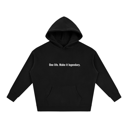 "One Life" Oversize Fleeced Hoodie