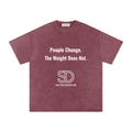 Snow Washed Oversized Cotton T-Shirt
