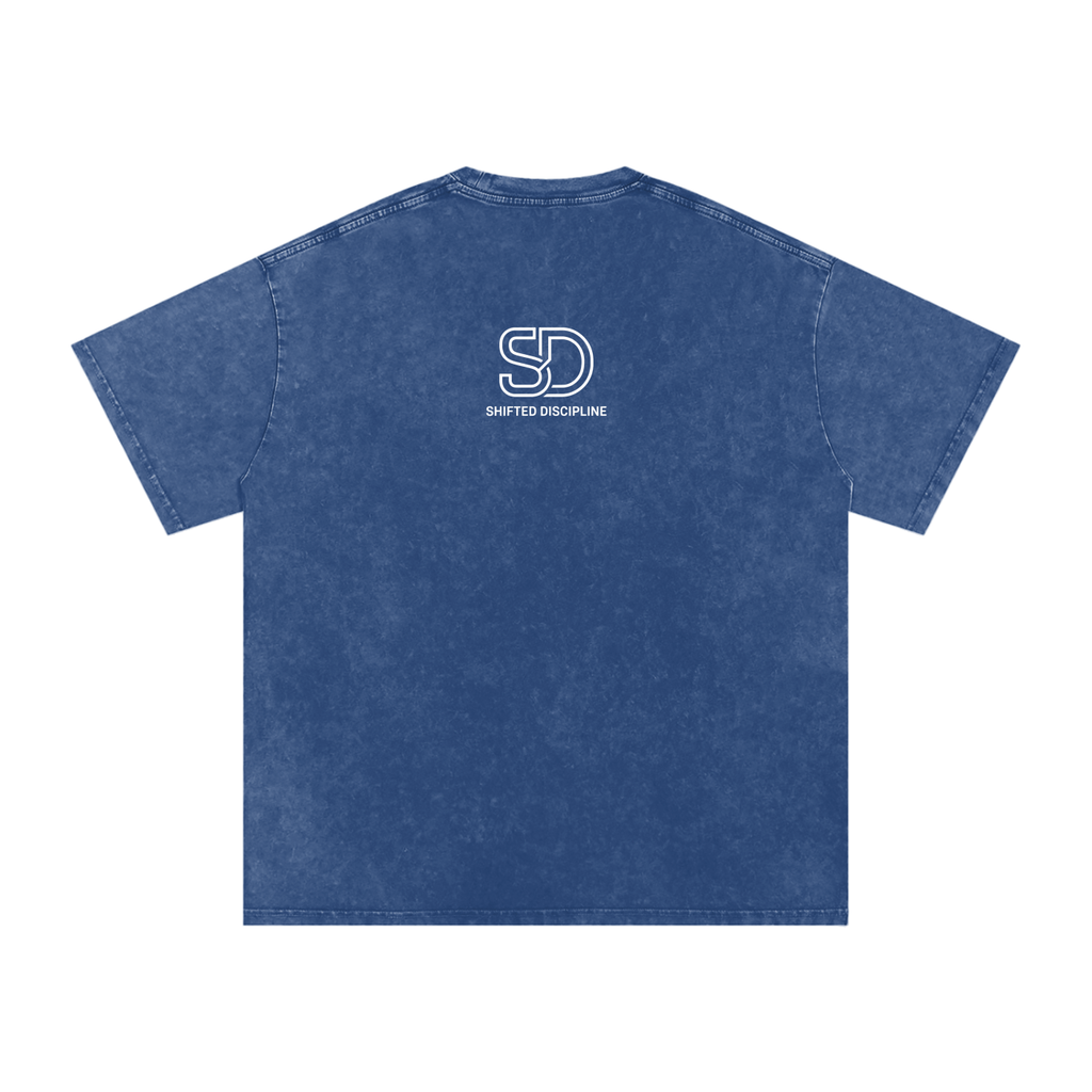 Snow Washed Oversized Cotton T-Shirt