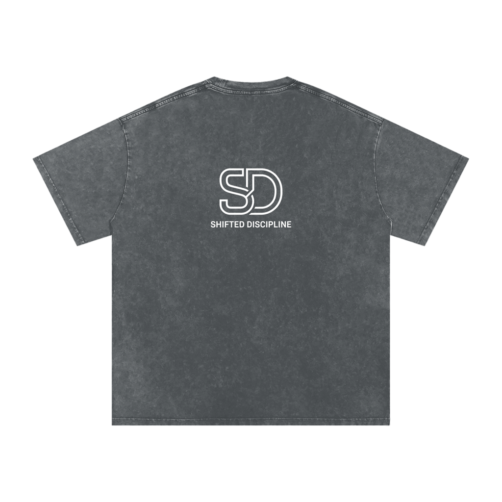 Snow Washed Oversized Cotton T-Shirt