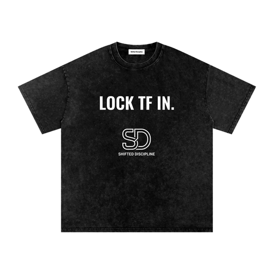"Lock TF In" Oversized Cotton T-Shirt