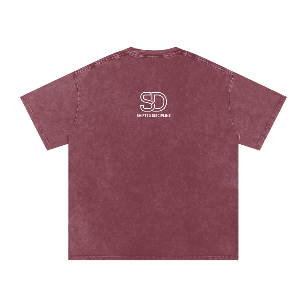 Snow Washed Oversized Cotton T-Shirt