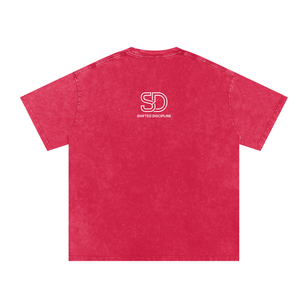 Snow Washed Oversized Cotton T-Shirt