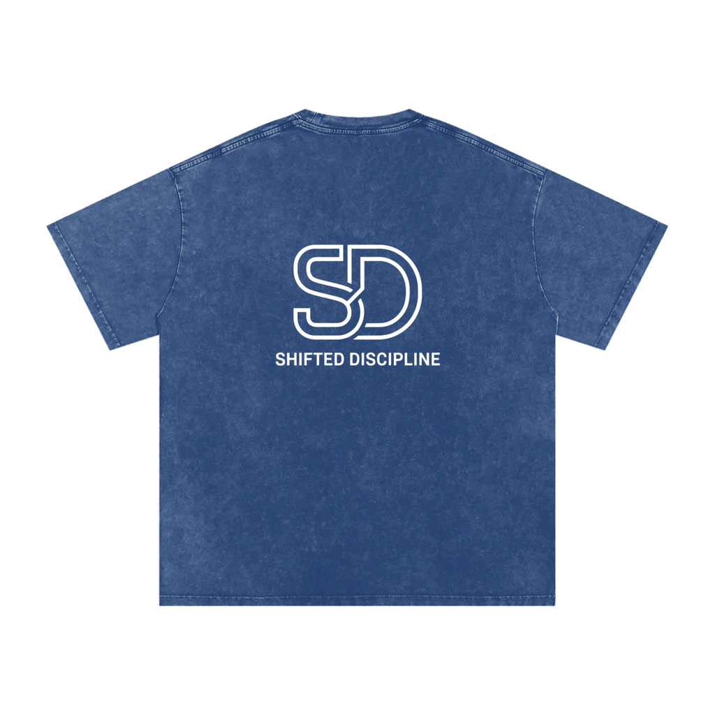 Snow Washed Oversized Cotton T-Shirt