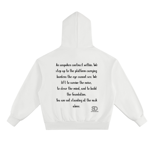 "The Weight We Share" Heavyweight Fleece Hoodie