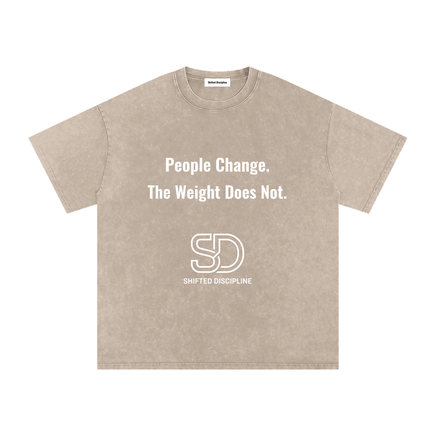Snow Washed Oversized Cotton T-Shirt