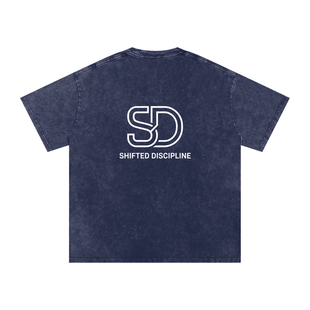 Snow Washed Oversized Cotton T-Shirt