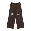 Fleece Drawstring Straight-Leg Sweatpants