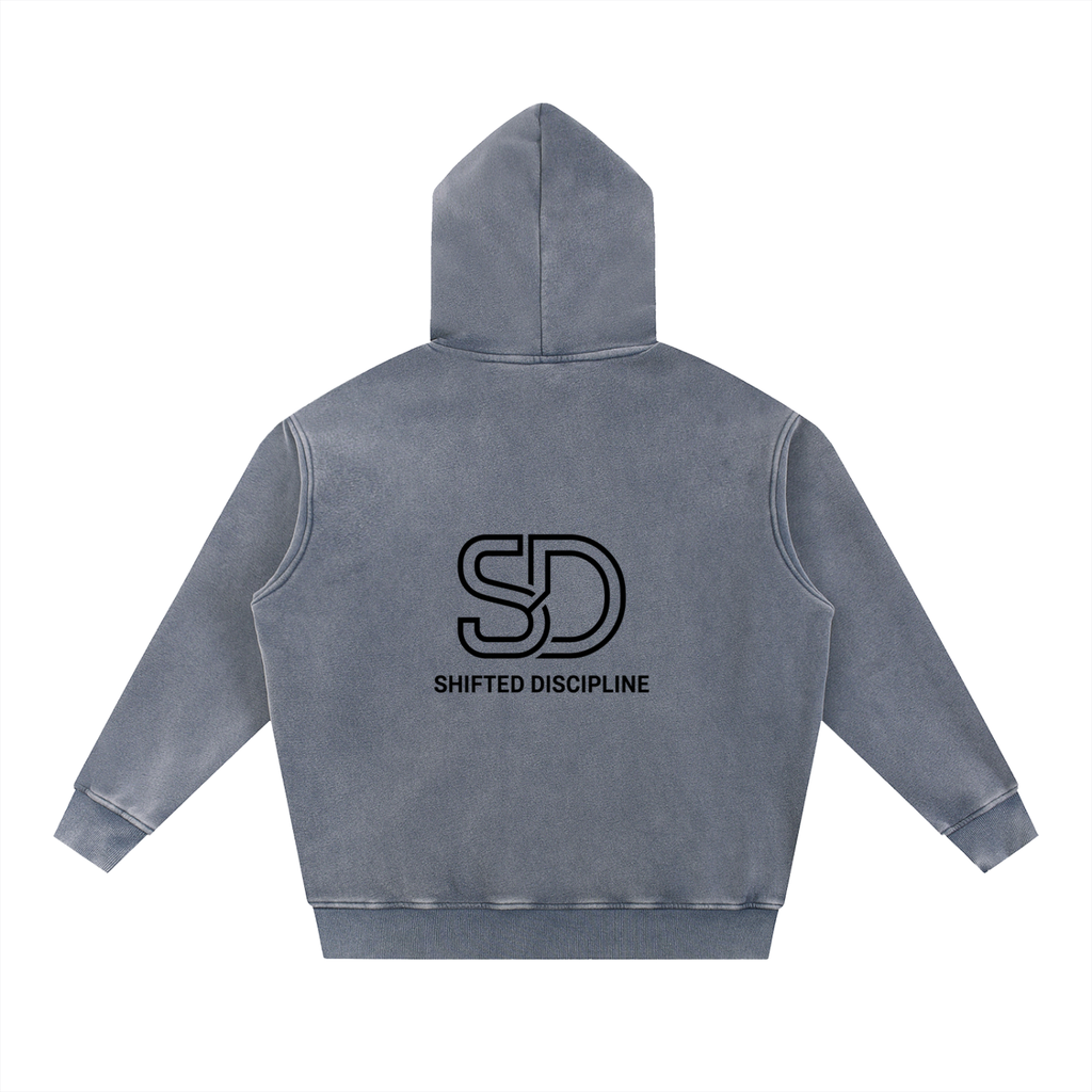 Snow Wash Fleece Oversize Hoodie