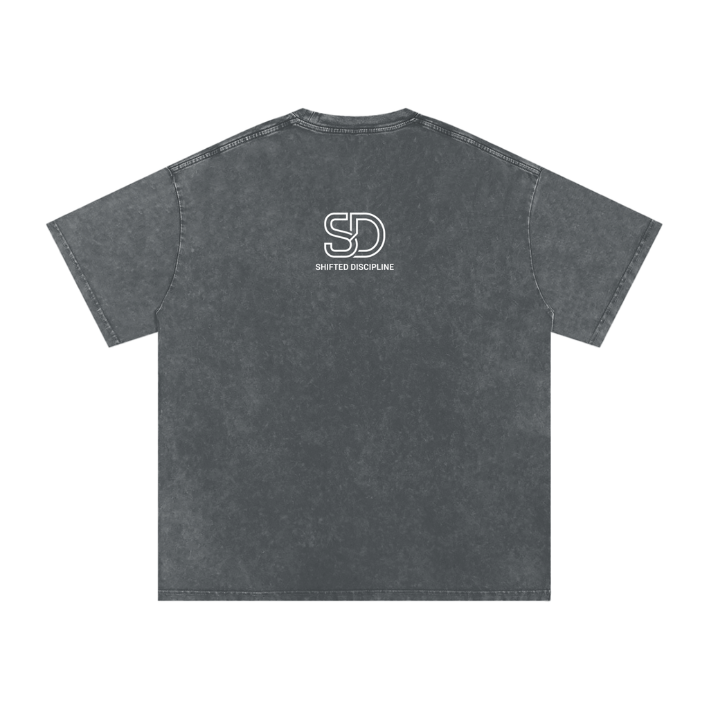 Snow Washed Oversized Cotton T-Shirt