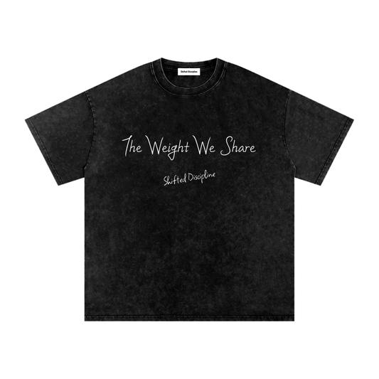 "The Weight We Share" Oversized Cotton T-Shirt